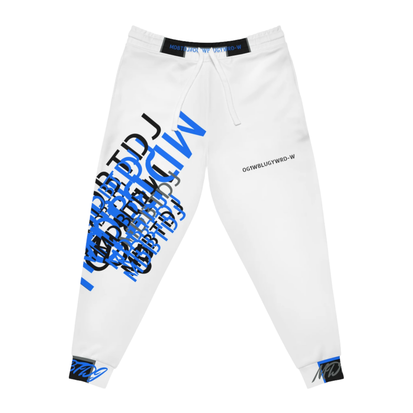 MDBTDJ#OG1WBLUGYWRD-W Premium Athletic Joggers Sweat Pants Activewear