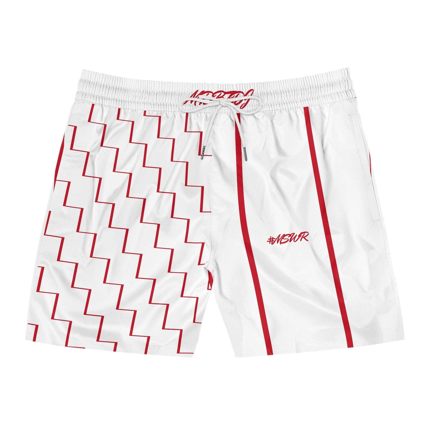 MDBTDJ#MSWR Men's Mid-Length Swim Shorts, All Over Prints, Tattooed Djs Shop
