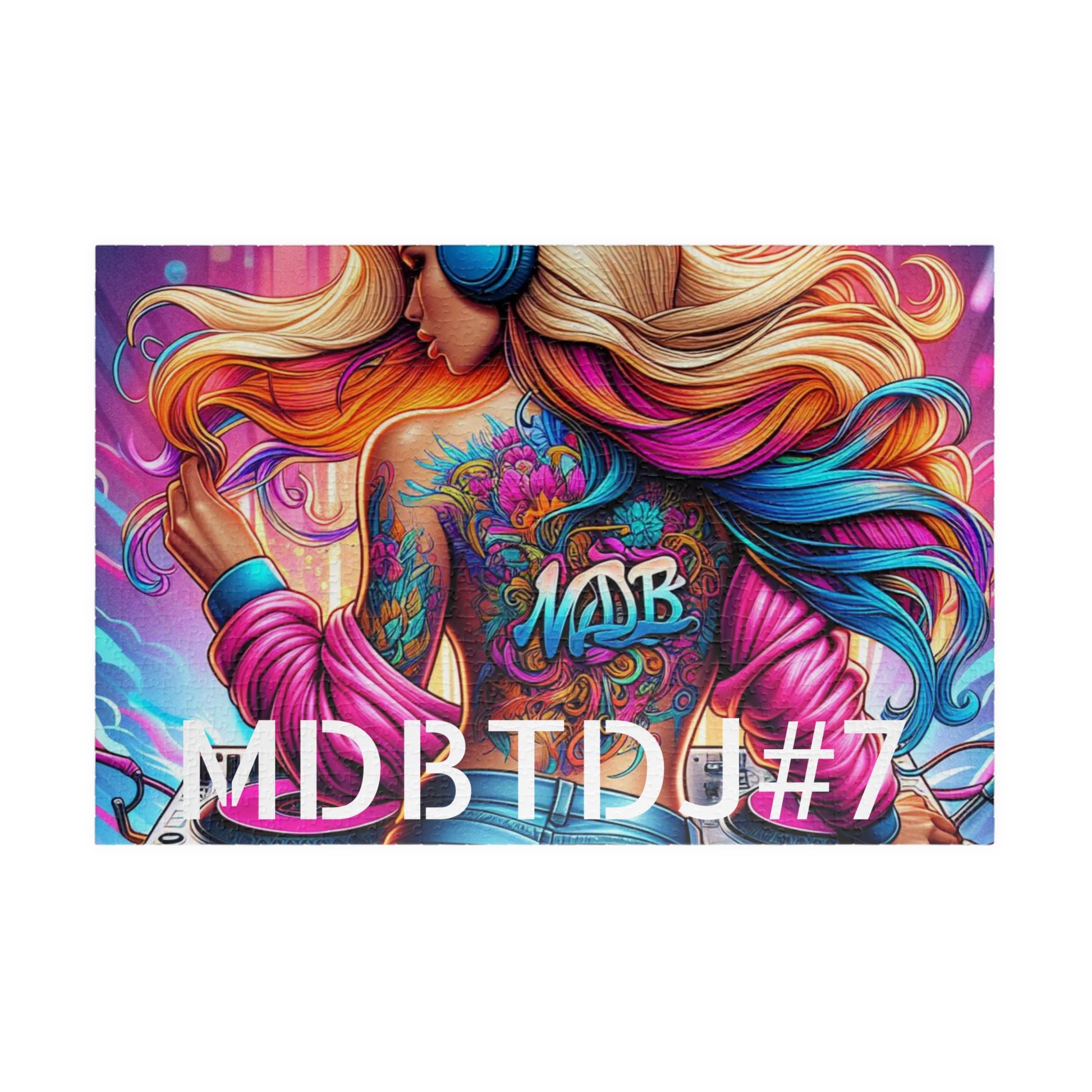 MDBTDJ#7 Puzzle (110, 252, 520, 1014-piece) Tattooed Dj's Limited Edition, Puzzle, Puzzles, Tattooed Djs Shop