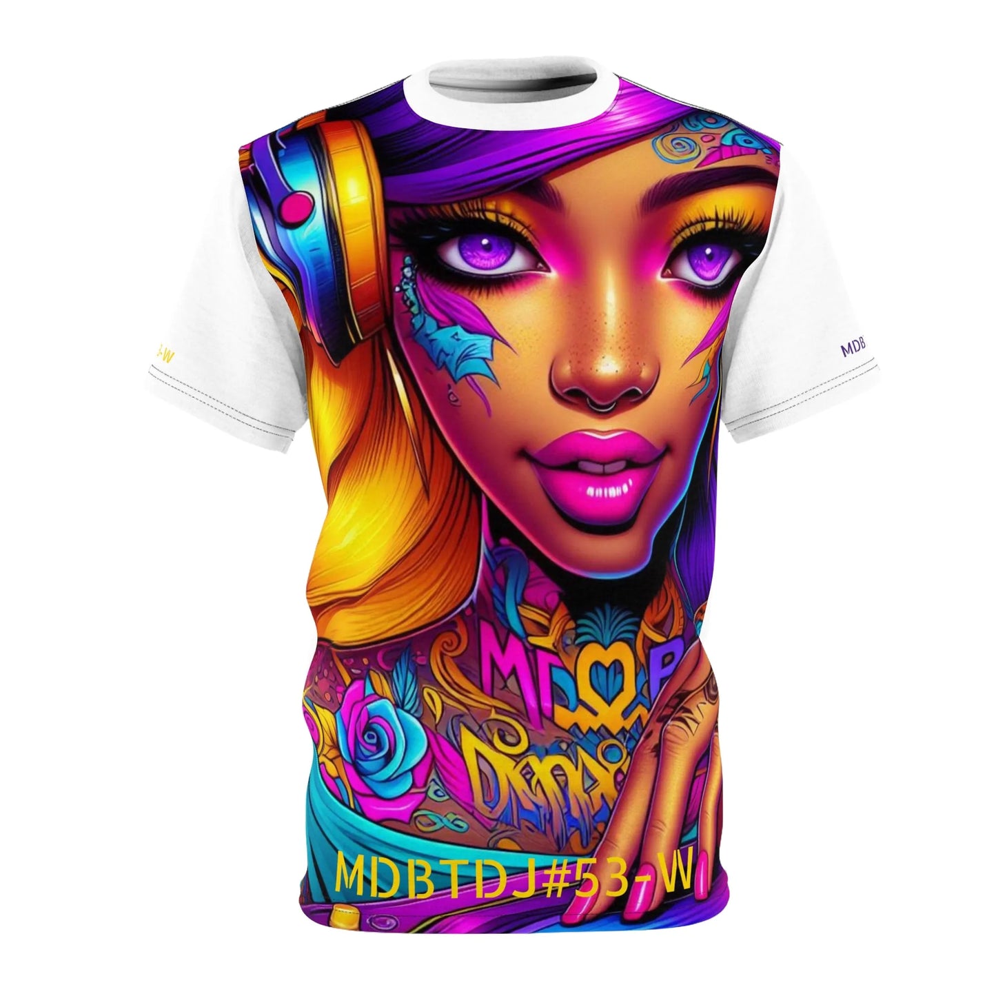 MDBTDJ#53-W Premium Art Tee Shirt - Tattooed Dj's Limited Edition - Unisex