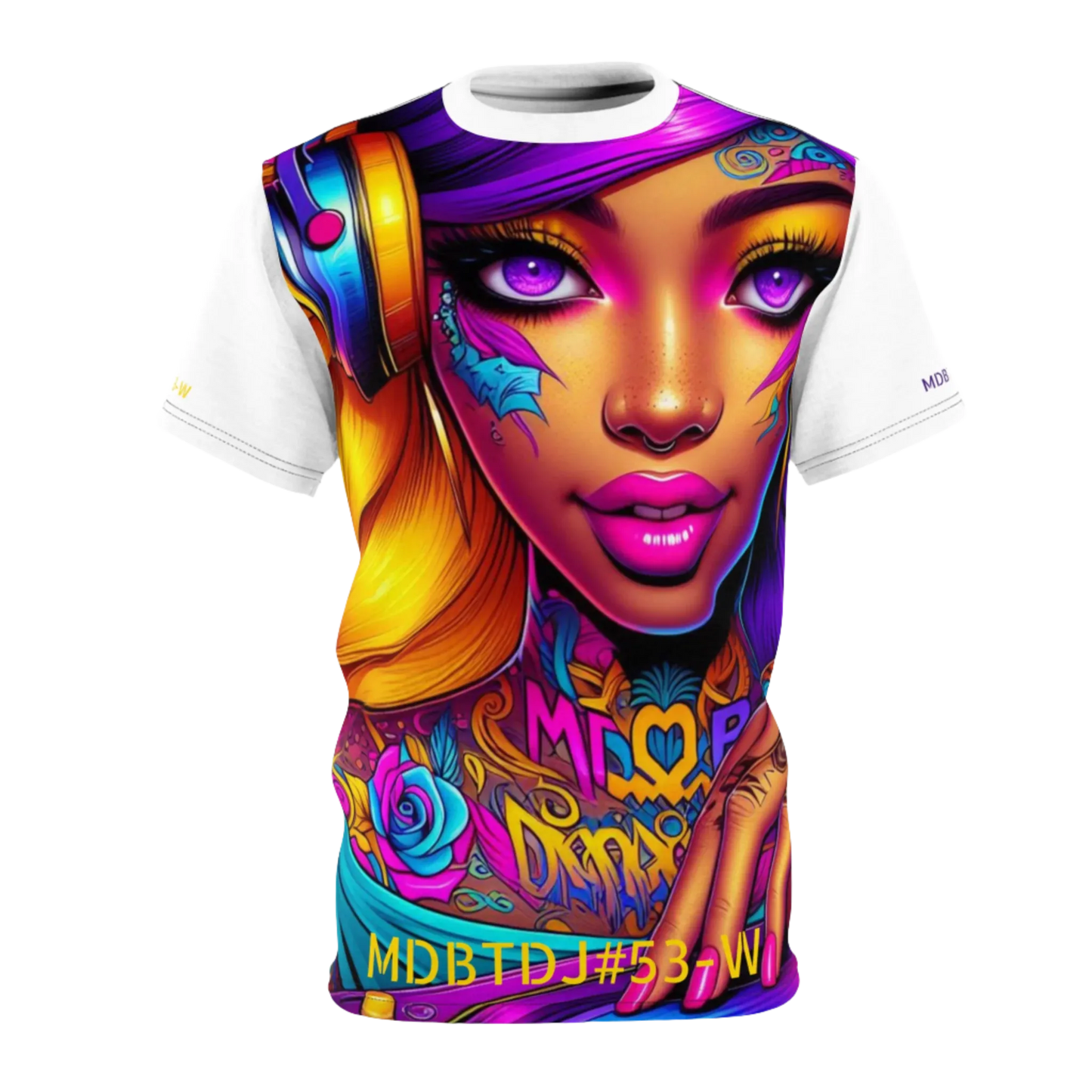 MDBTDJ#53-W Premium Art Tee Shirt - Tattooed Dj's Limited Edition - Unisex