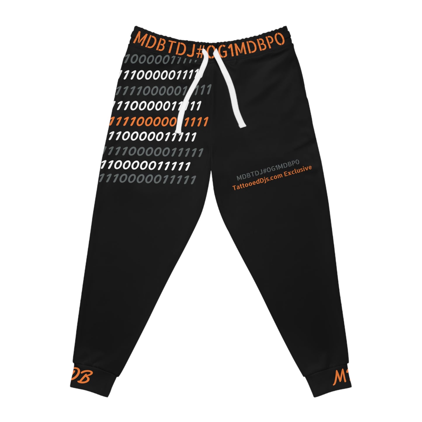 MDBTDJ#OG1MDBPO Athletic Joggers Tattooed DJ's Limited Edition TDJ Exclusive, Sweat Pants, Activewear Pants, Tattooed Djs Shop