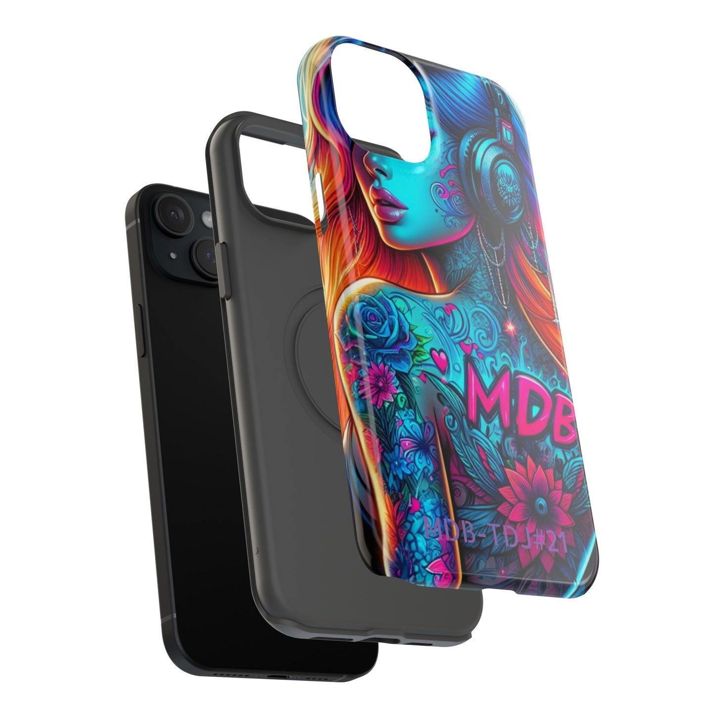 MDBTDJ#21 Impact-Resistant Phone Cases Fits most Tattooed DJ's Limited Edition, Phone Case, Tattooed Djs Shop