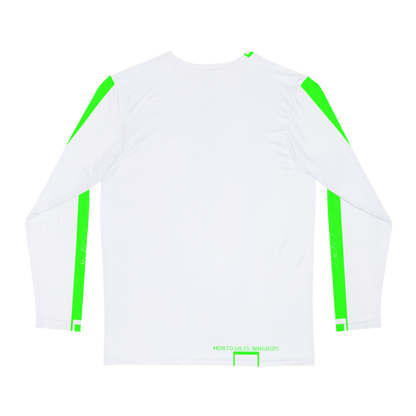 MDBTDJ#LSS-WNGDSPS Premium Men's Long Sleeve Shirt, Long Sleeve Shirt, Clothing Tops, Tattooed Djs Shop