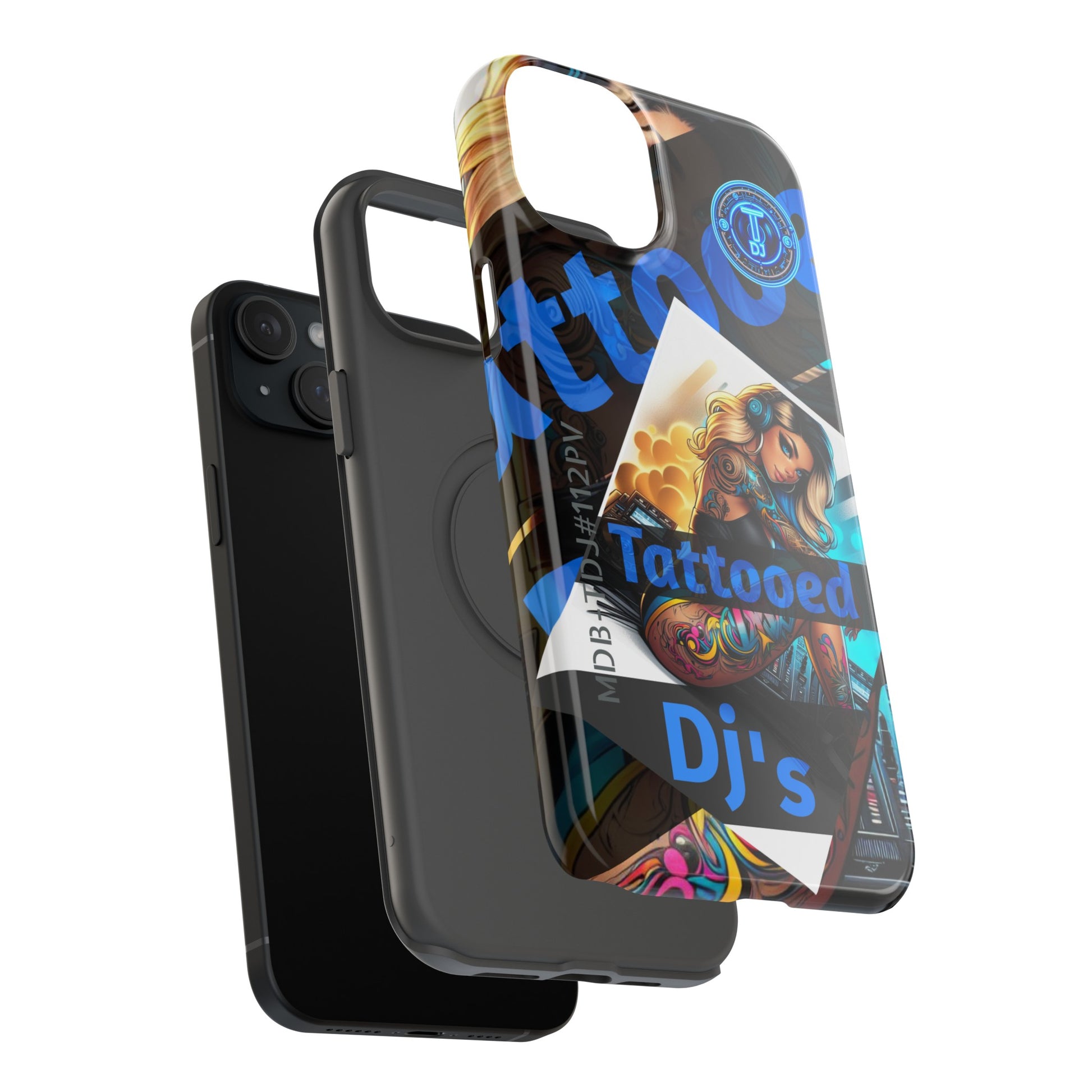 MDBTDJ#ICN112-PV Impact-Resistant Phone Case Tattooed DJ's Limited Edition Fits Most, Phone Case, Tattooed Djs Shop