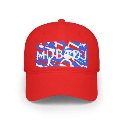 MDBTDJ#WBLUWRDC Red - Low Profile Baseball Cap, Hats, Hats, Tattooed Djs Shop