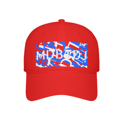 MDBTDJ#WBLUWRDC Red - Low Profile Baseball Cap, Hats, Hats, Tattooed Djs Shop