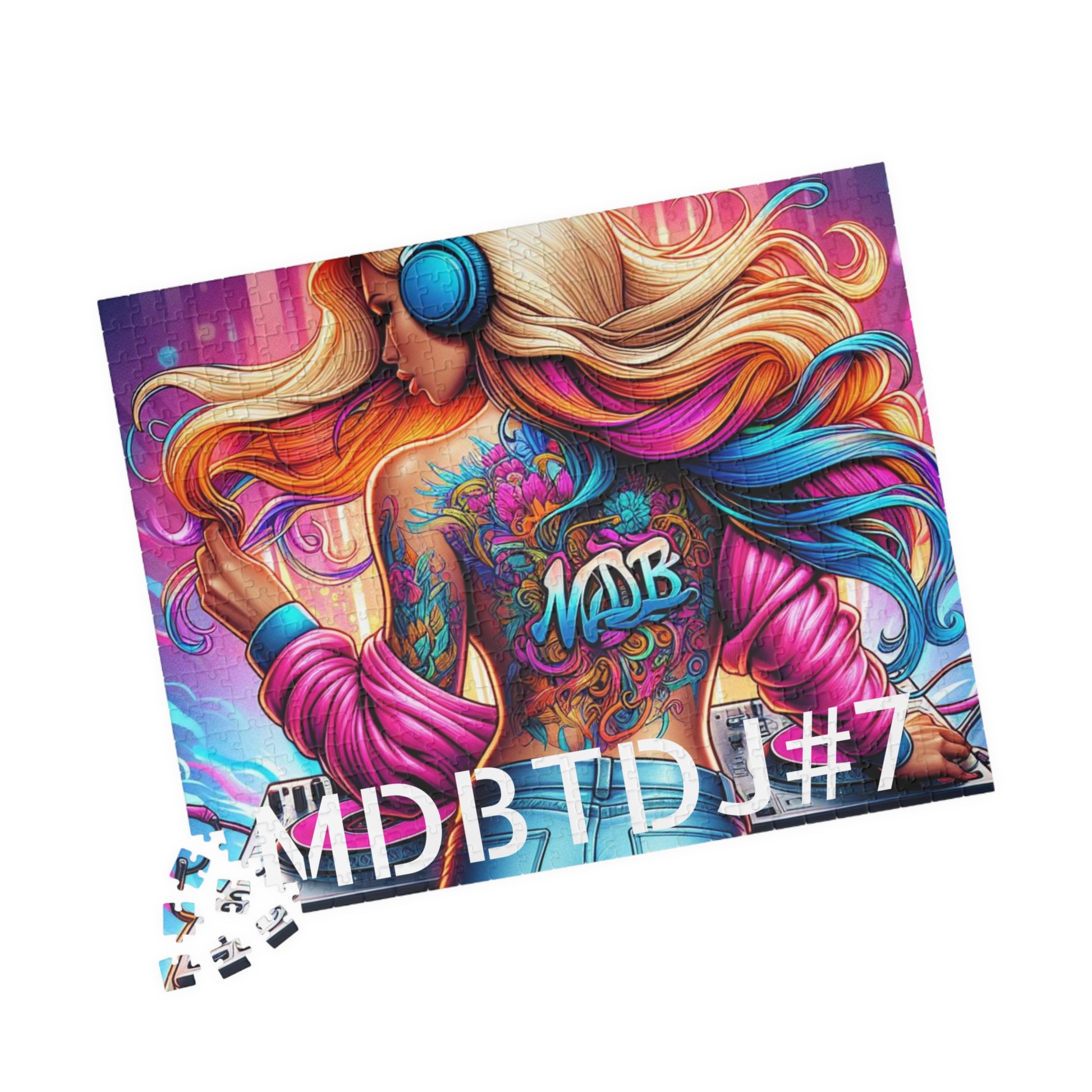 MDBTDJ#7 Puzzle (110, 252, 520, 1014-piece) Tattooed Dj's Limited Edition, Puzzle, Puzzles, Tattooed Djs Shop