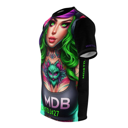 MDBTDJ#27 Premium Art Tee Shirt - Tattooed Dj's Limited Edition - Unisex, All Over Prints, Tattooed Djs Shop