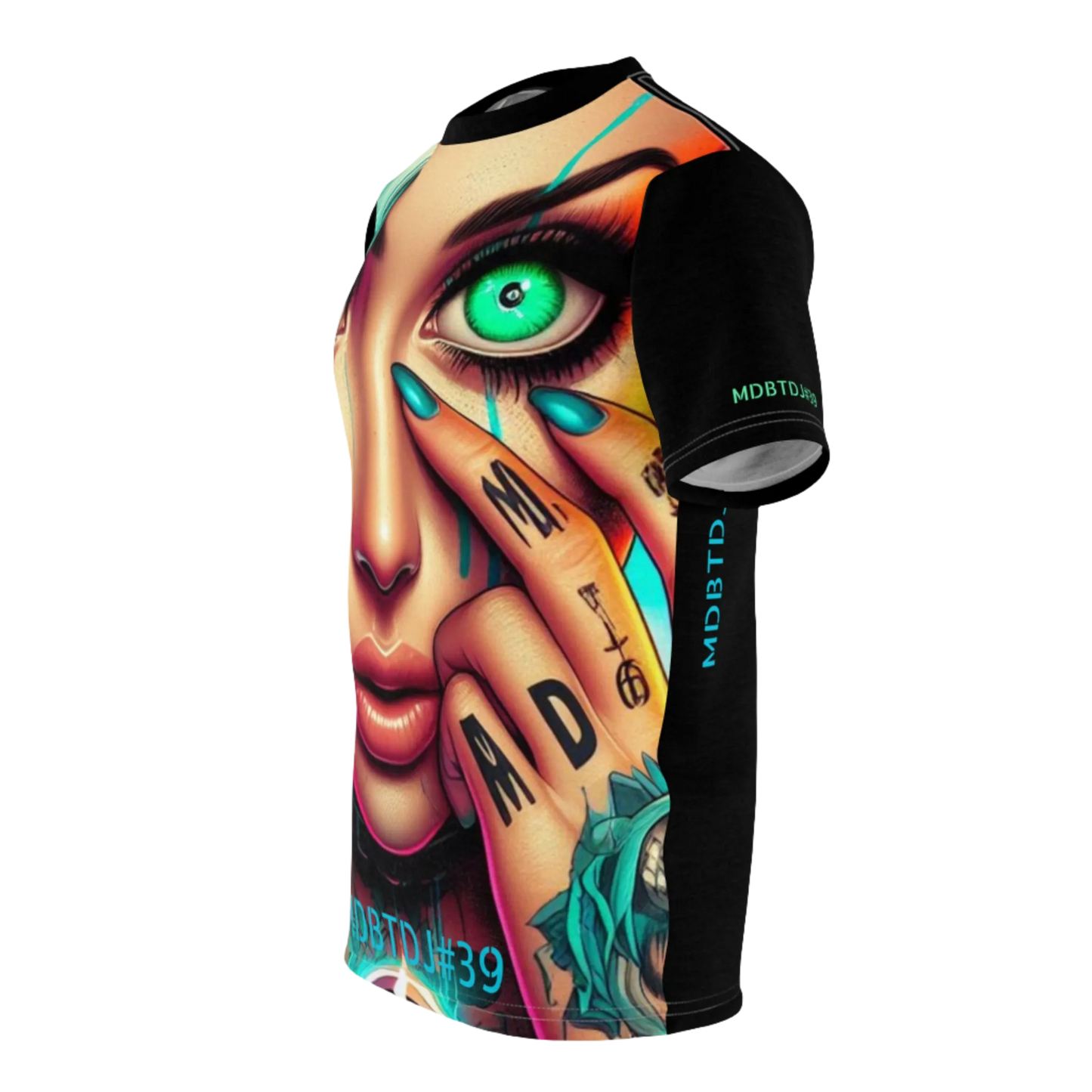 MDBTDJ#39 Premium Art Tee Shirt - Tattooed Dj's Limited Edition - Unisex, T-Shirt, Activewear Tops, Tattooed Djs Shop