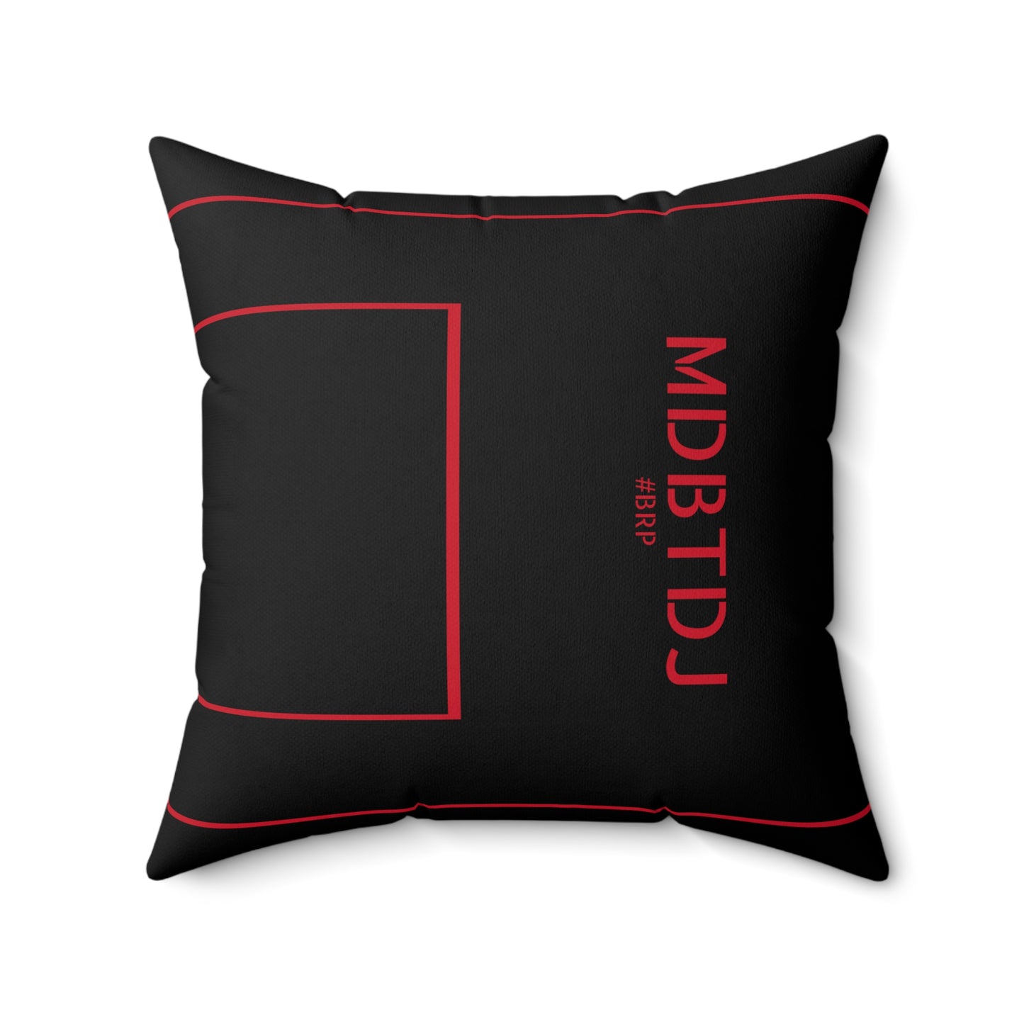 MDBTDJ#BRP Spun Polyester Square Pillow, Home Decor, Tattooed Djs Shop