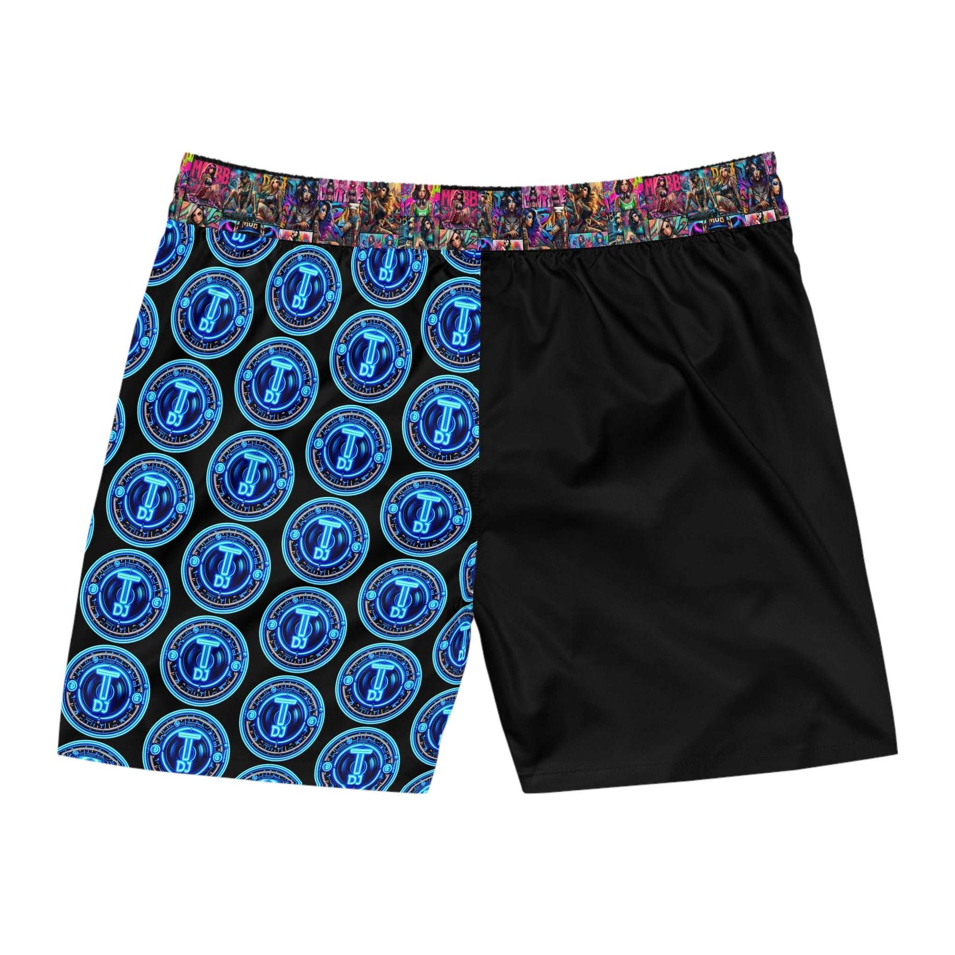MDBTDJ#MLS1 Men's Mid-Length Swim Shorts Tattooed Dj's Limited Edition Swim Wear, All Over Prints, Tattooed Djs Shop