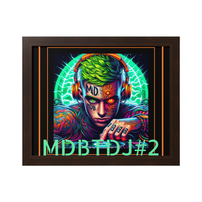 MDBTDJ#2 20x16 Tattooed Dj's LE Framed Horizontal Poster Wall Decor