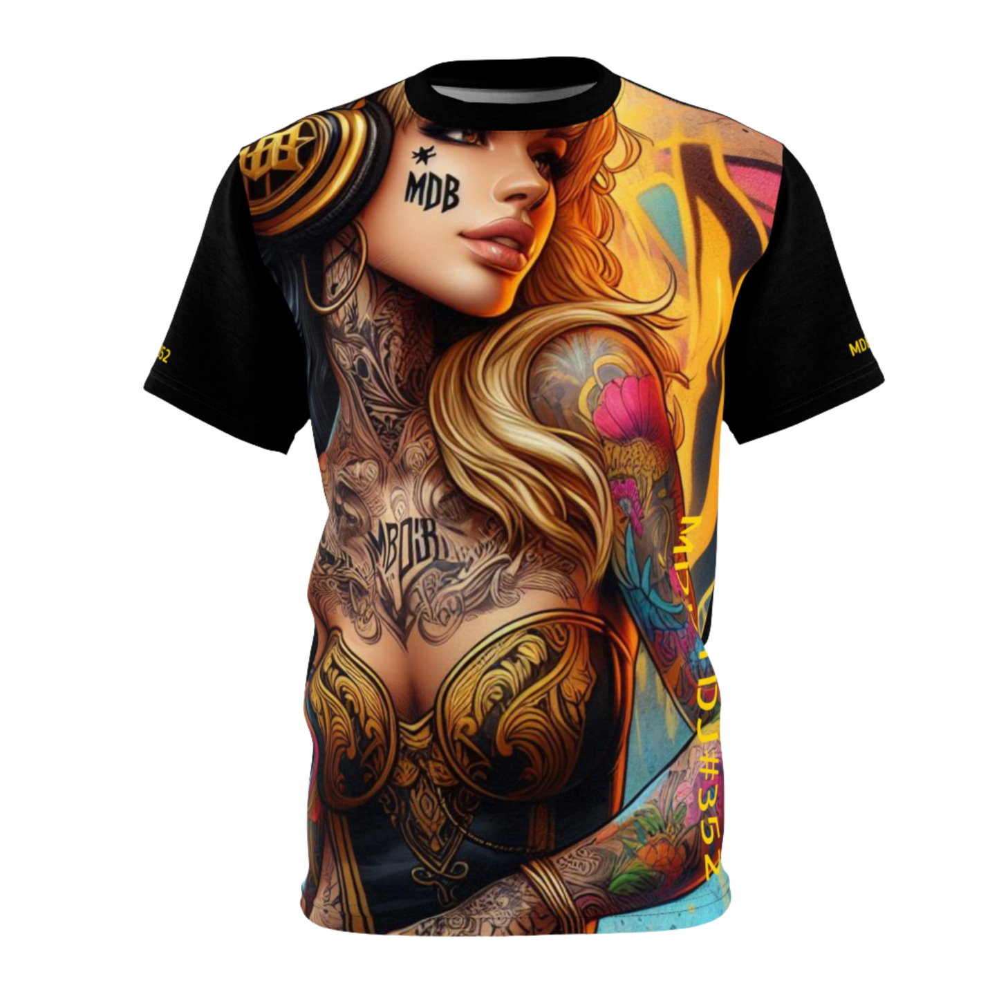 MDBTDJ#352 Premium Tee Shirt - Unisex Tattooed Dj's Limited Edition