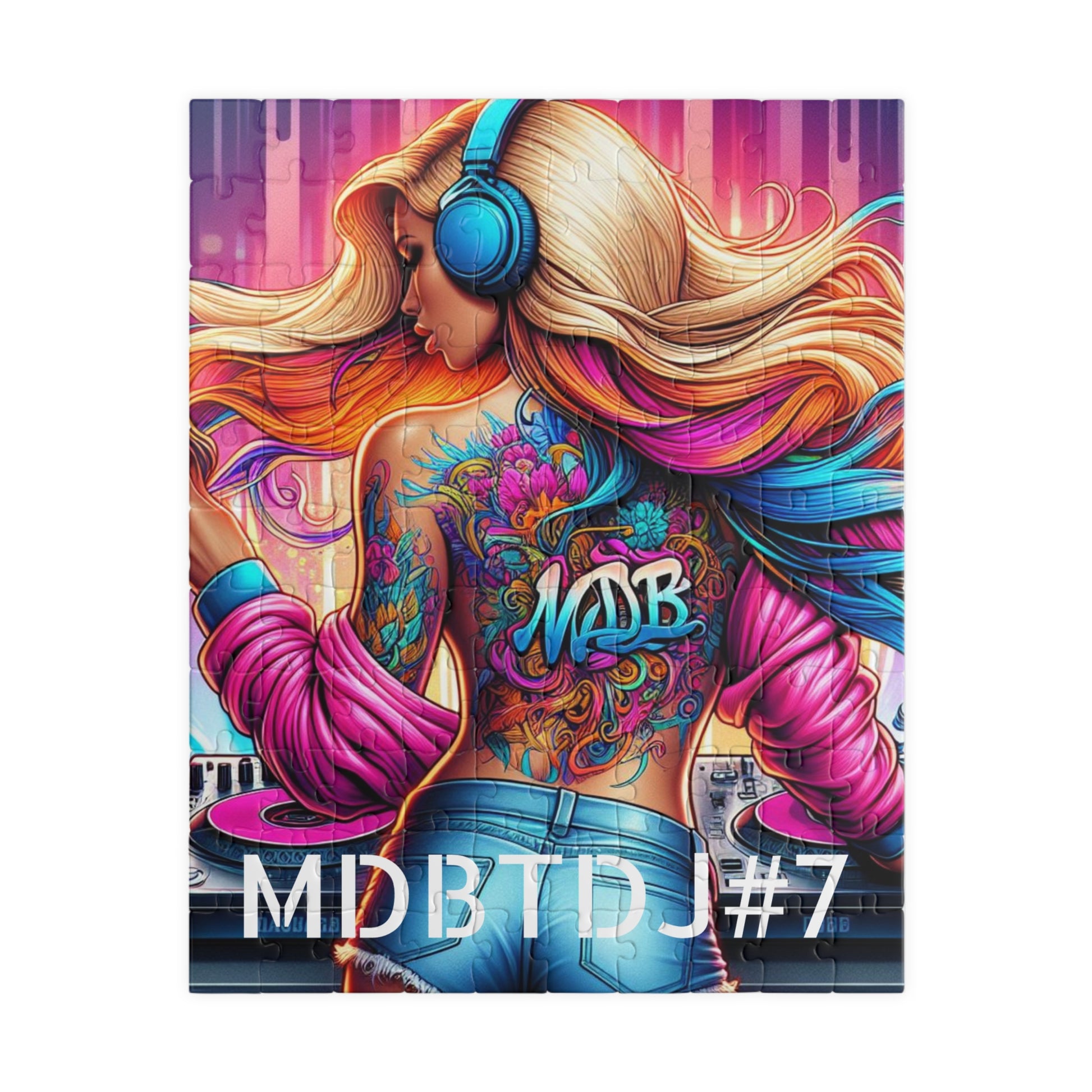 MDBTDJ#7 Puzzle (110, 252, 520, 1014-piece) Tattooed Dj's Limited Edition, Puzzle, Puzzles, Tattooed Djs Shop