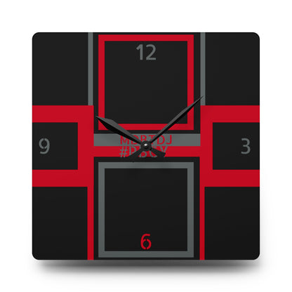 MDBTDJ#RBGY Premium Acrylic Wall Clock