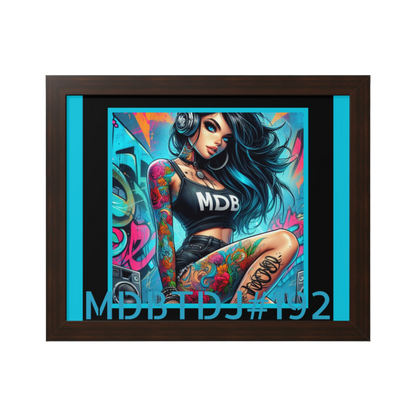 MDBTDJ#192 20x16 Tattooed Dj's LE Framed Horizontal Poster Wall Decor