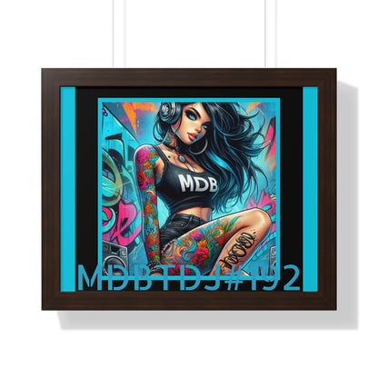 MDBTDJ#192 20x16 Tattooed Dj's LE Framed Horizontal Poster Wall Decor, Poster, Tattooed Djs Shop