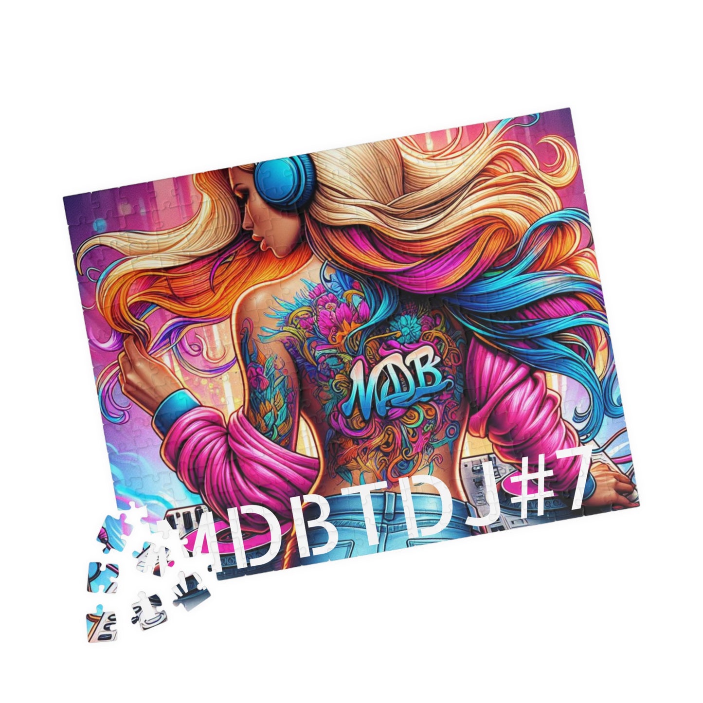 MDBTDJ#7 Puzzle (110, 252, 520, 1014-piece) Tattooed Dj's Limited Edition, Puzzle, Puzzles, Tattooed Djs Shop