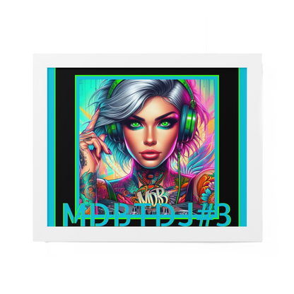 MDBTDJ#3 20x16 Tattooed Dj's LE Framed Horizontal Poster Wall Decor