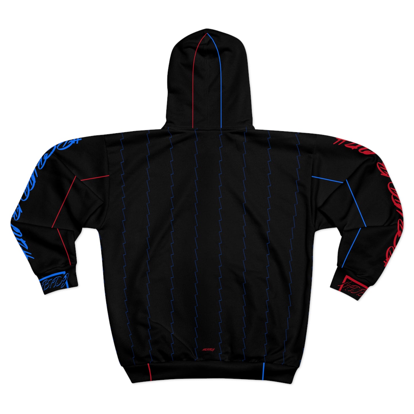 MDBTDJ#PSBKRD/BLUZH Premium Zip Up Hoodie - Unisex, All Over Prints, Tattooed Djs Shop