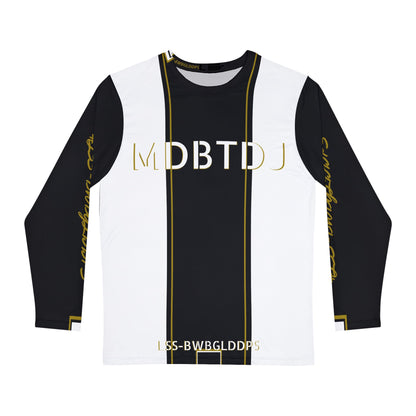 MDBTDJ#LSS-BWBGLDDPS Premium Men's Long Sleeve Shirt, All Over Prints, Tattooed Djs Shop