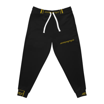 MDBTDJ#OG1BGLD Athletic Joggers Activewear Sweat Pants, All Over Prints, Tattooed Djs Shop