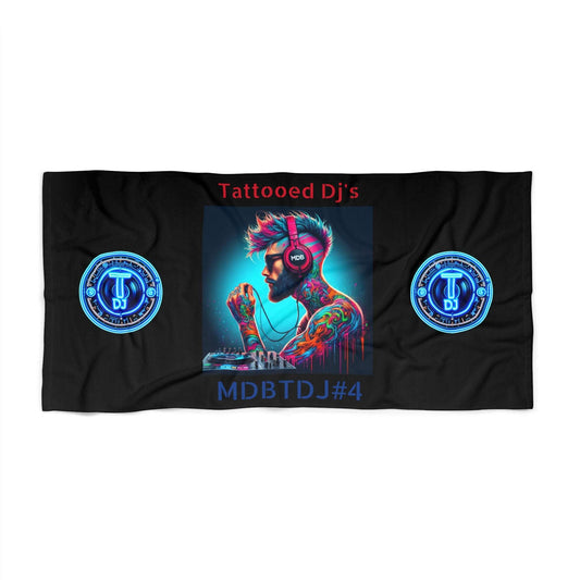 MDBTDJ#4 Beach Towel Tattooed Dj's Limited Edition, Home Decor, Apparel & Accessories, Tattooed Djs Shop