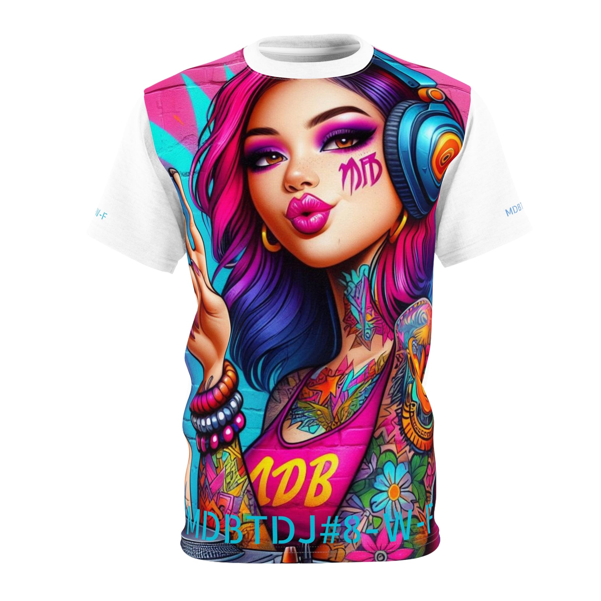 MDBTDJ#8-W-F Premium Tee Shirt - Tattooed Dj's Limited Edition - Unisex, T-Shirt, Clothing Tops, Tattooed Djs Shop