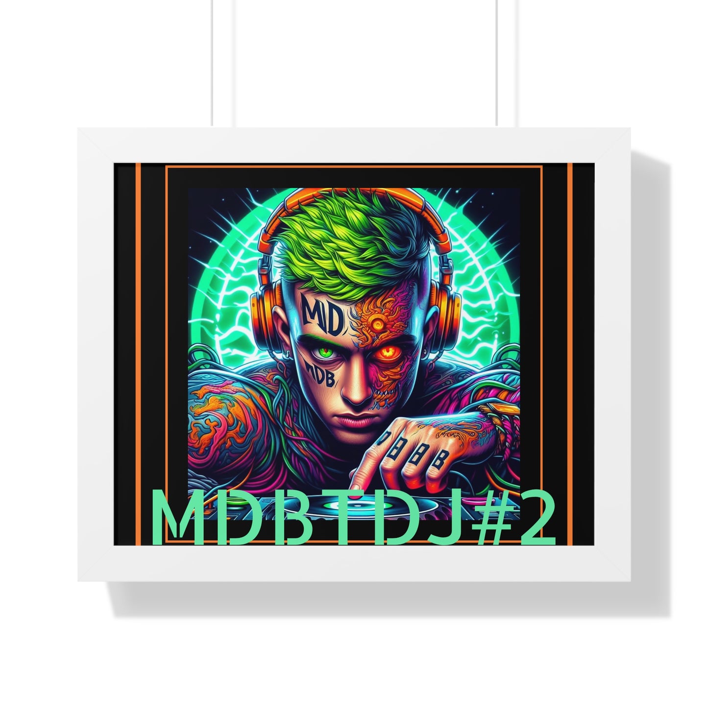 MDBTDJ#2 20x16 Tattooed Dj's LE Framed Horizontal Poster Wall Decor, Poster, Tattooed Djs Shop