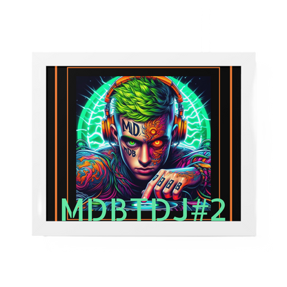 MDBTDJ#2 20x16 Tattooed Dj's LE Framed Horizontal Poster Wall Decor