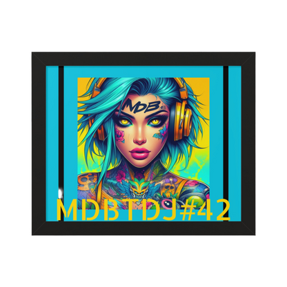 MDBTDJ#42 20x16 Tattooed Dj's LE Framed Horizontal Poster Wall Decor