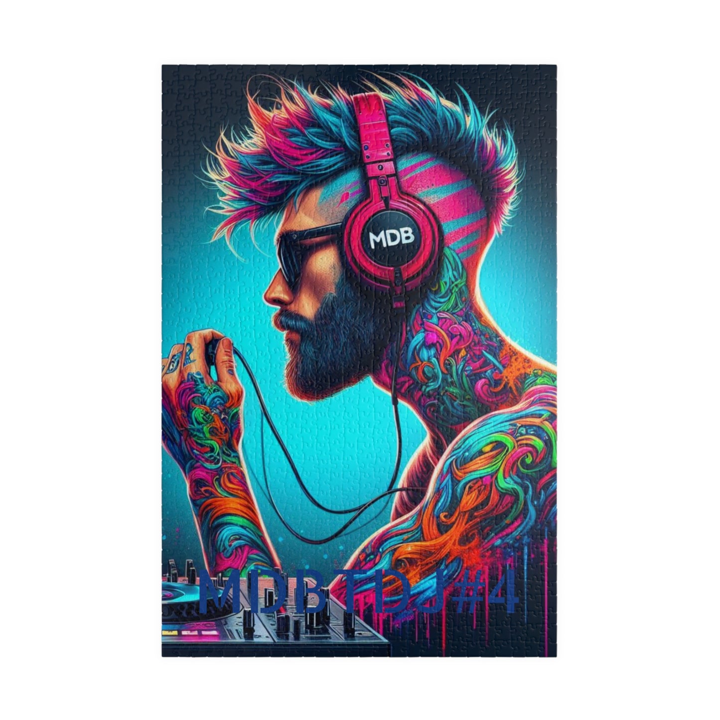 MDBTDJ#4 Puzzle (110, 252, 520, 1014-piece) Tattooed Dj's Limited Edition, Puzzle, Apparel & Accessories, Tattooed Djs Shop