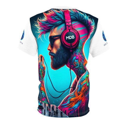 MDBTDJ#4-W Unisex Cut & Sew Tee Tattooed Dj's Limited Edition, All Over Prints, Tattooed Djs Shop