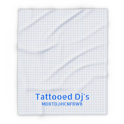 MDBTDJ#ICNFBWB Fleece Blanket Tattooed Dj's Limited Edition, Home Decor, Tattooed Djs Shop