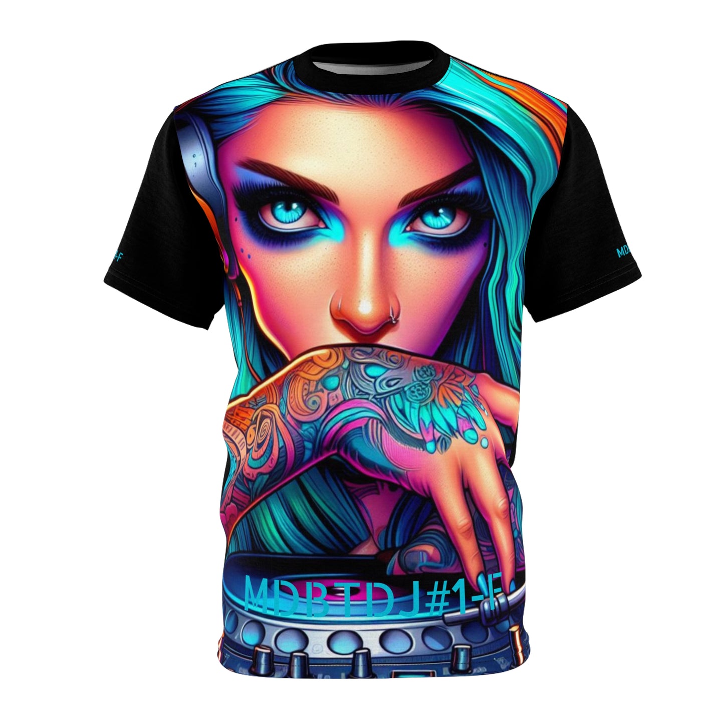 MDBTDJ#1-F Premium Tee Shirt - Unisex Tattooed Dj's Limited Edition