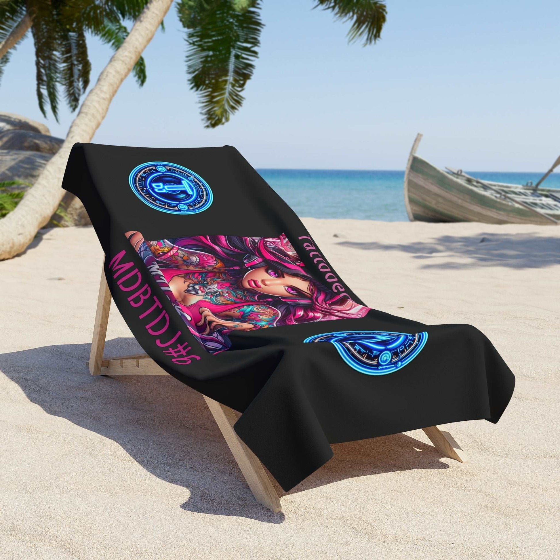 MDBTDJ#6 Beach Towel Tattooed DJ's Limited Edition, Home Decor, Tattooed Djs Shop