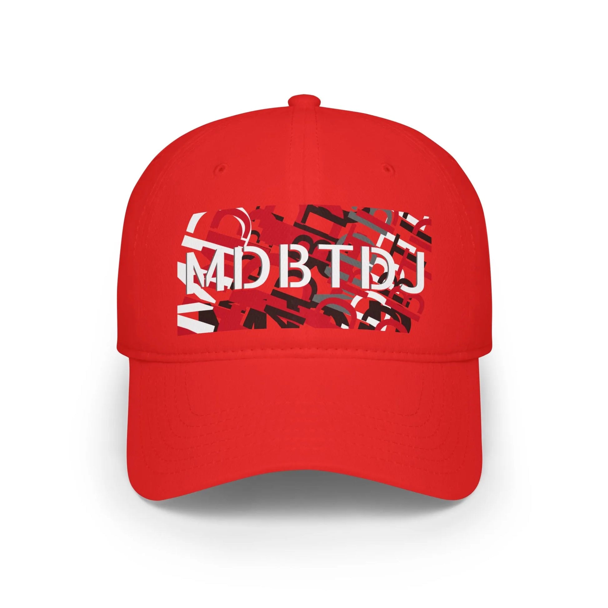 MDBTDJ#BRGYWRDC Red - Low Profile Baseball Cap, Hats, Hats, Tattooed Djs Shop