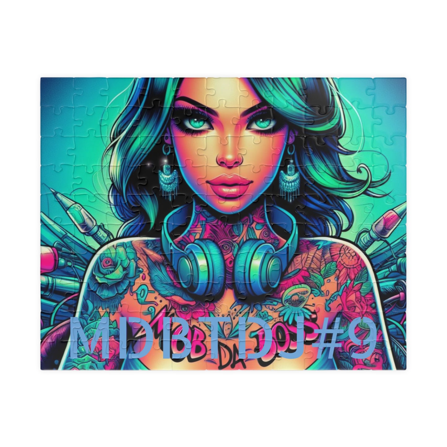 MDBTDJ#9 Puzzle (110, 252, 520, 1014-piece) Tattooed Dj's Limited Edition, Puzzle, Puzzles, Tattooed Djs Shop