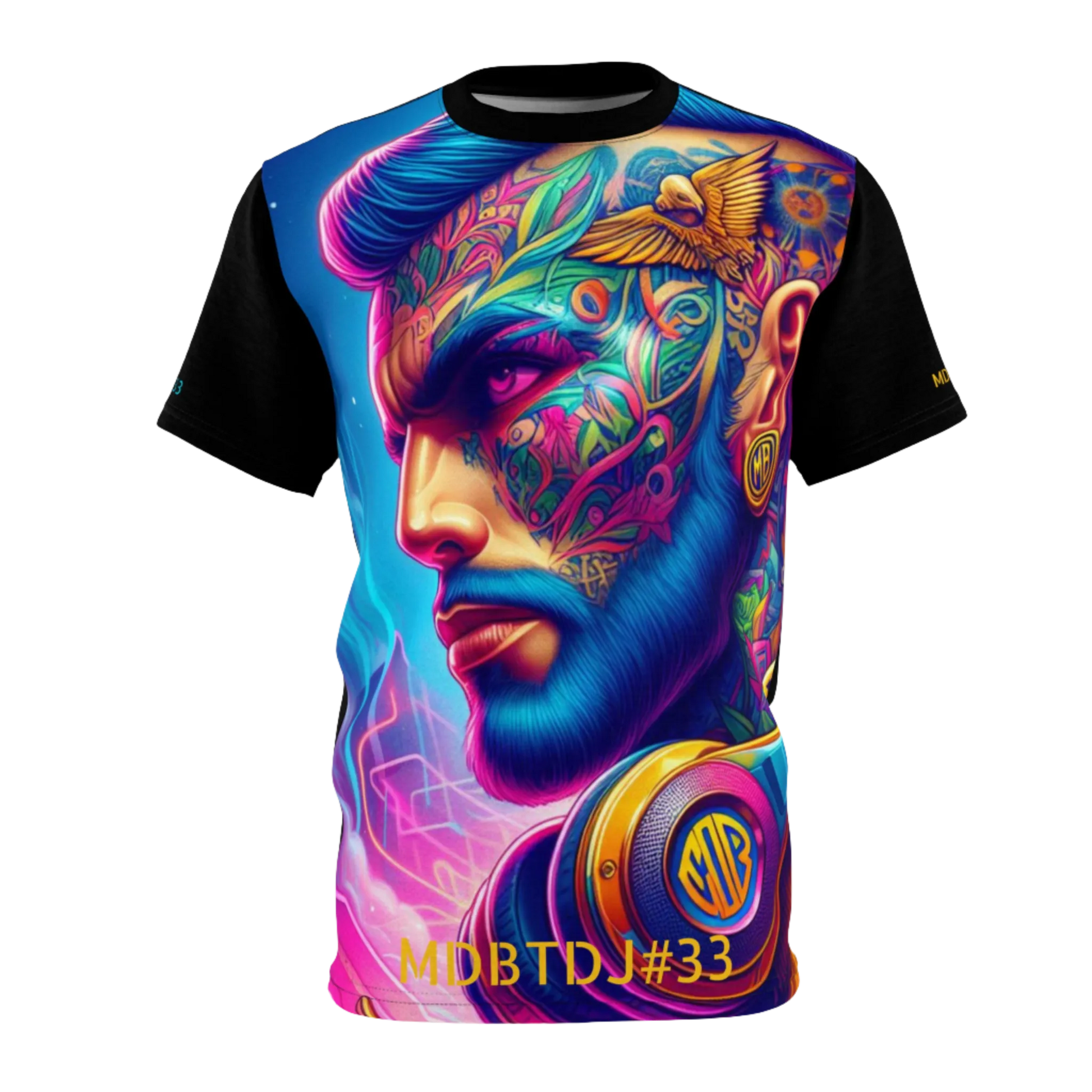 MDBTDJ#33 Premium Art Tee Shirt - Tattooed Dj's Limited Edition - Unisex, T-Shirt, T-Shirts, Tattooed Djs Shop