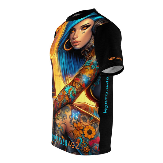 MDBTDJ#492 Premium Art Tee Shirt - Tattooed Dj's Limited Edition - Unisex, T-Shirt, Clothing Tops, Tattooed Djs Shop