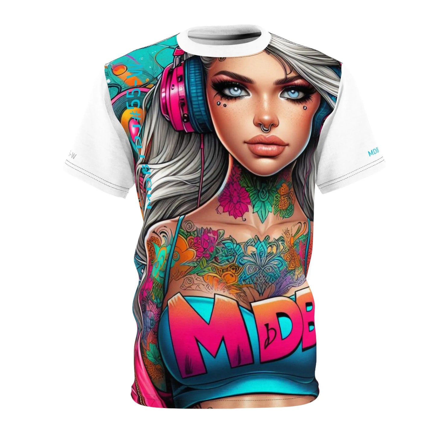 MDBTDJ#55-W Premium Art Tee Shirt - Tattooed Dj's Limited Edition - Unisex