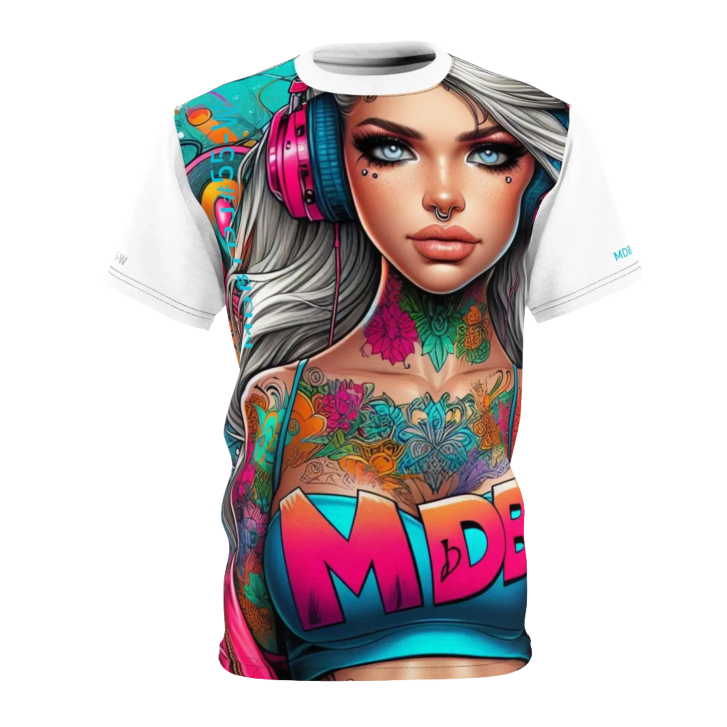 MDBTDJ#55-W Premium Art Tee Shirt - Tattooed Dj's Limited Edition - Unisex