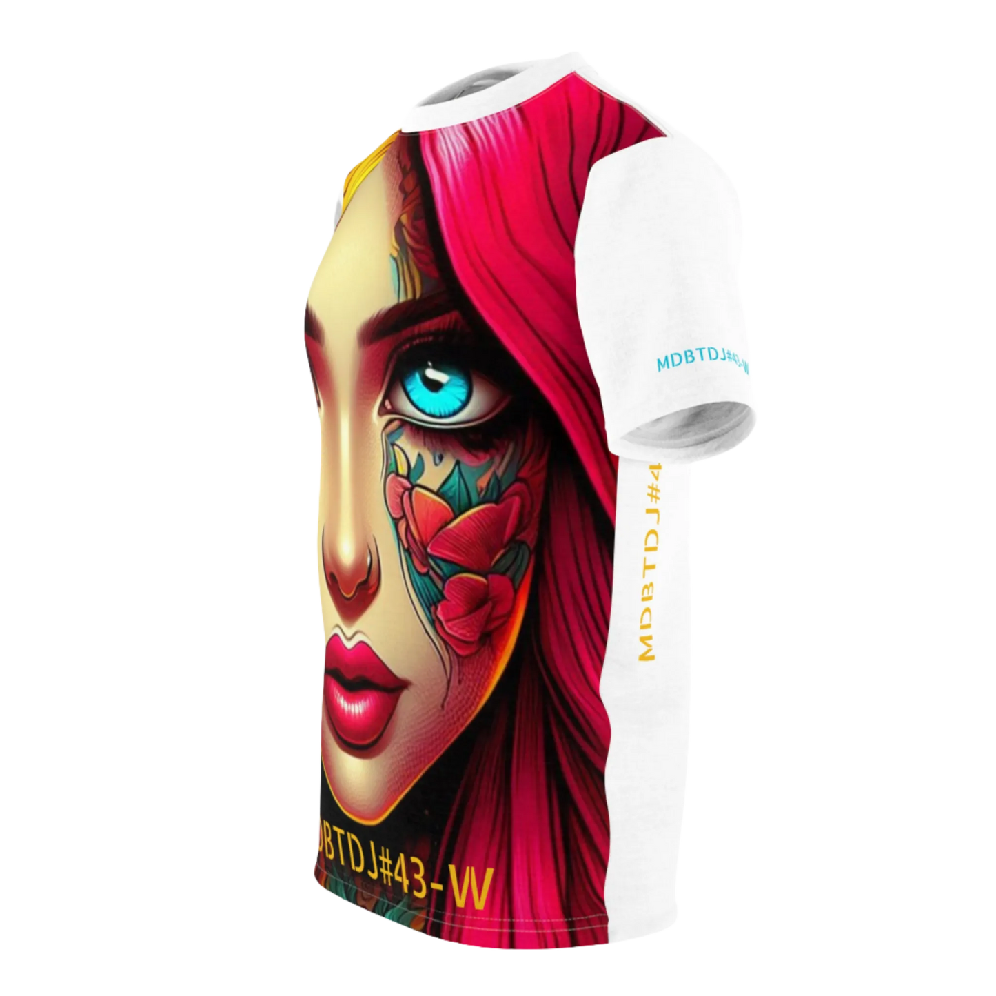 MDBTDJ#43-W Premium Art Tee Shirt - Tattooed Dj's Limited Edition - Unisex, T-Shirt, T-Shirts, Tattooed Djs Shop