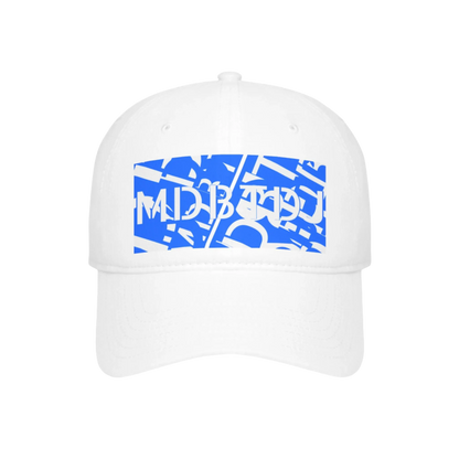 MDBTDJ#WBLUWRDC White - Low Profile Baseball Cap, Hats, Hats, Tattooed Djs Shop