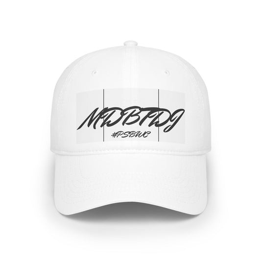 MDBTDJ#PSBWC White - Low Profile Baseball Cap, Hats, Tattooed Djs Shop
