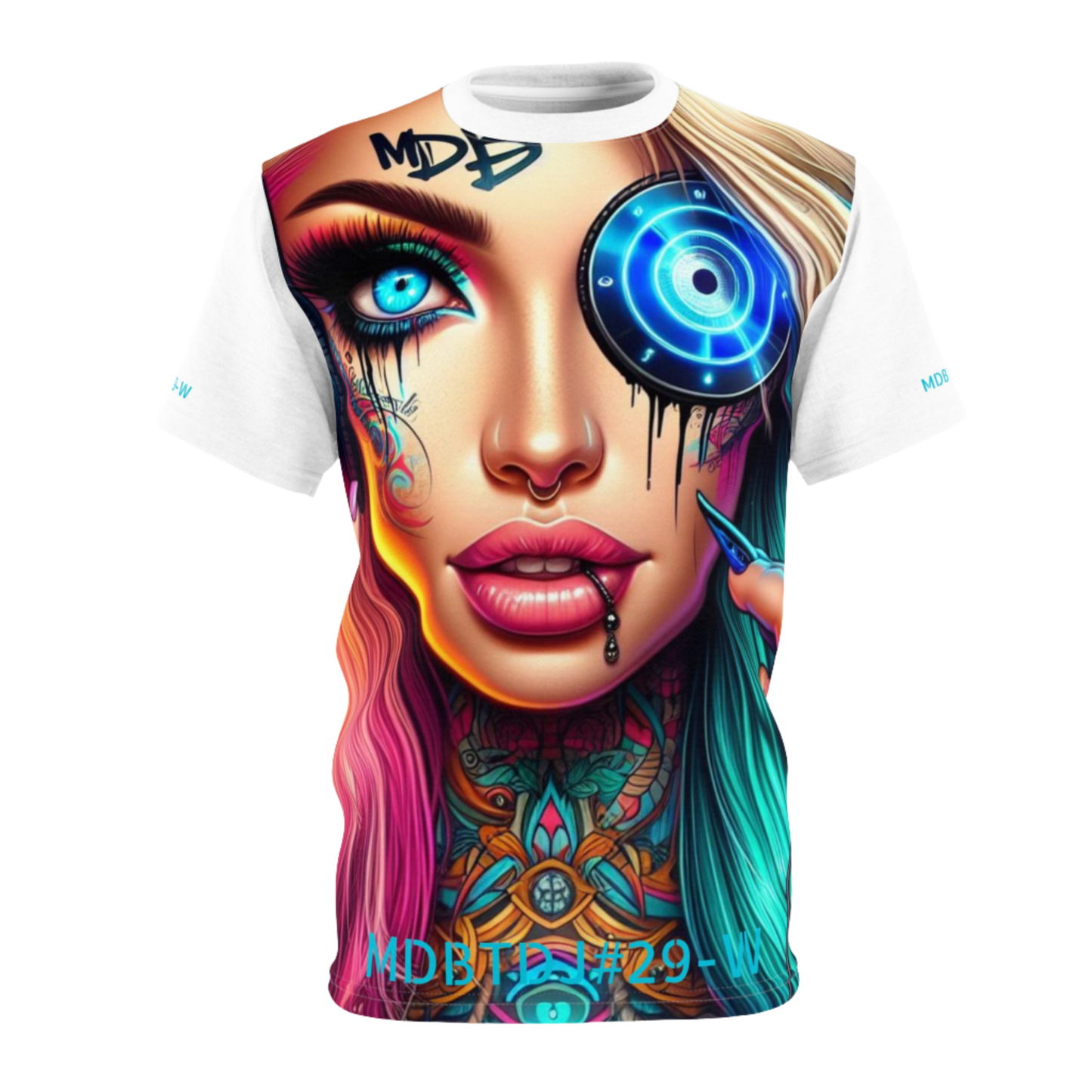 MDBTDJ#29-W Premium Art Tee Shirt - Tattooed Dj's Limited Edition - Unisex