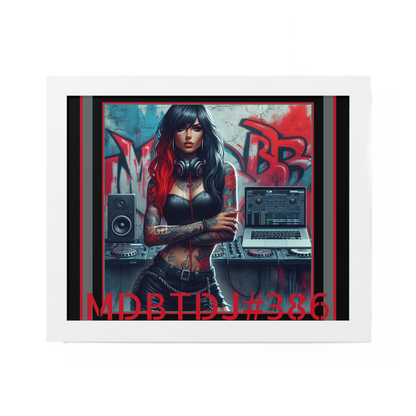 MDBTDJ#386 20x16 Tattooed Dj's LE Framed Horizontal Poster Wall Decor