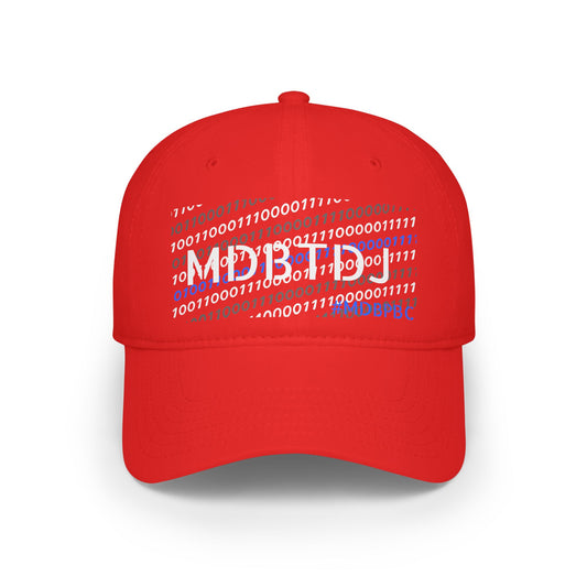 MDBTDJ#MDBPBC Red - Low Profile Baseball Cap, Hats, Hats, Tattooed Djs Shop