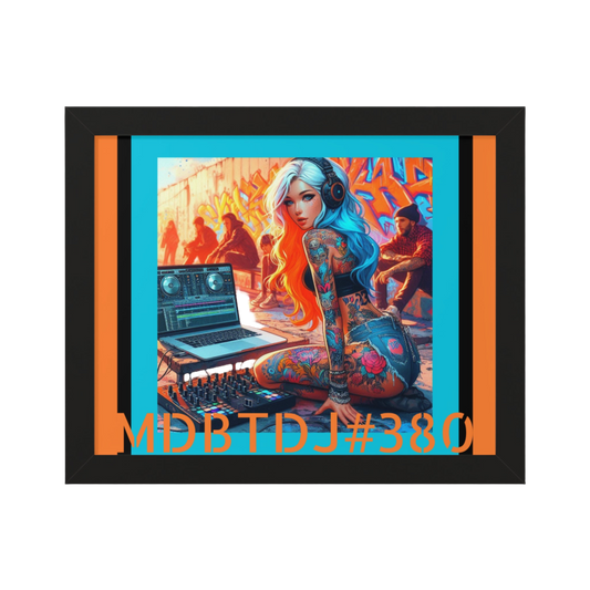 MDBTDJ#380 20x16 Tattooed Dj's LE Framed Horizontal Poster Wall Decor